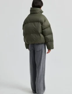 Second Female Riya Puffer Jakke - Army
