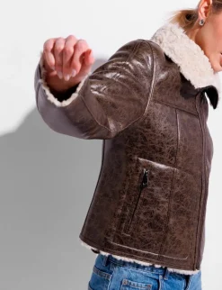 Urbancode BJ19702 Vendbar Pilotjakke - Brun